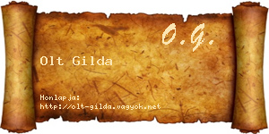 Olt Gilda névjegykártya
